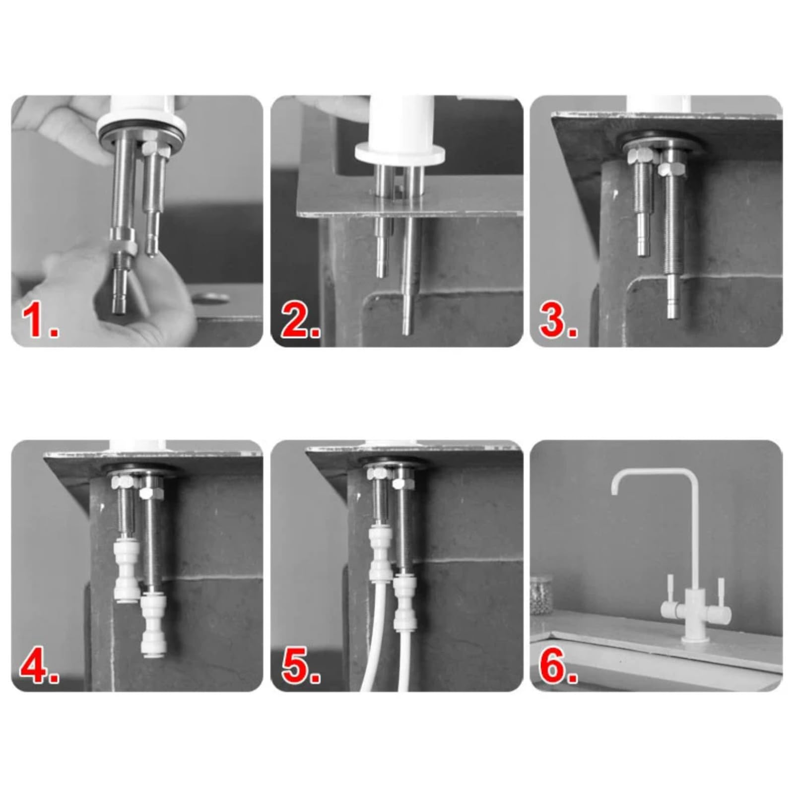 360° drehbarer Küchenarmaturfilter – Dual-Wasser-Getränke-System, gebürstetes Gold, Kaltwasser-Küchenarmatur für verbesserte Filtration und stilvolles Design