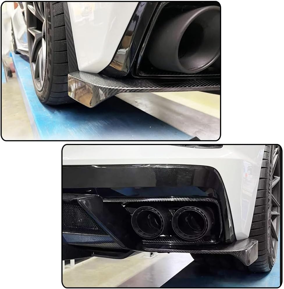 MCARCAR KIT Carbon Fiber Rear Splitters for Chevrolet Corvette C8 Stingray 2-Door 2020-2024 Rear Bumper Side Corner Splitter Factory Outlet