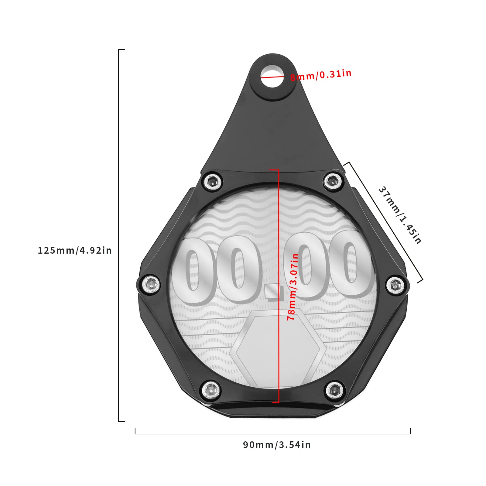 Soporte de disco de impuestos para motos con llave Allen aleación de aluminio impermeable disco de impuestos de motocicleta soporte de permiso para motocicletas scooters