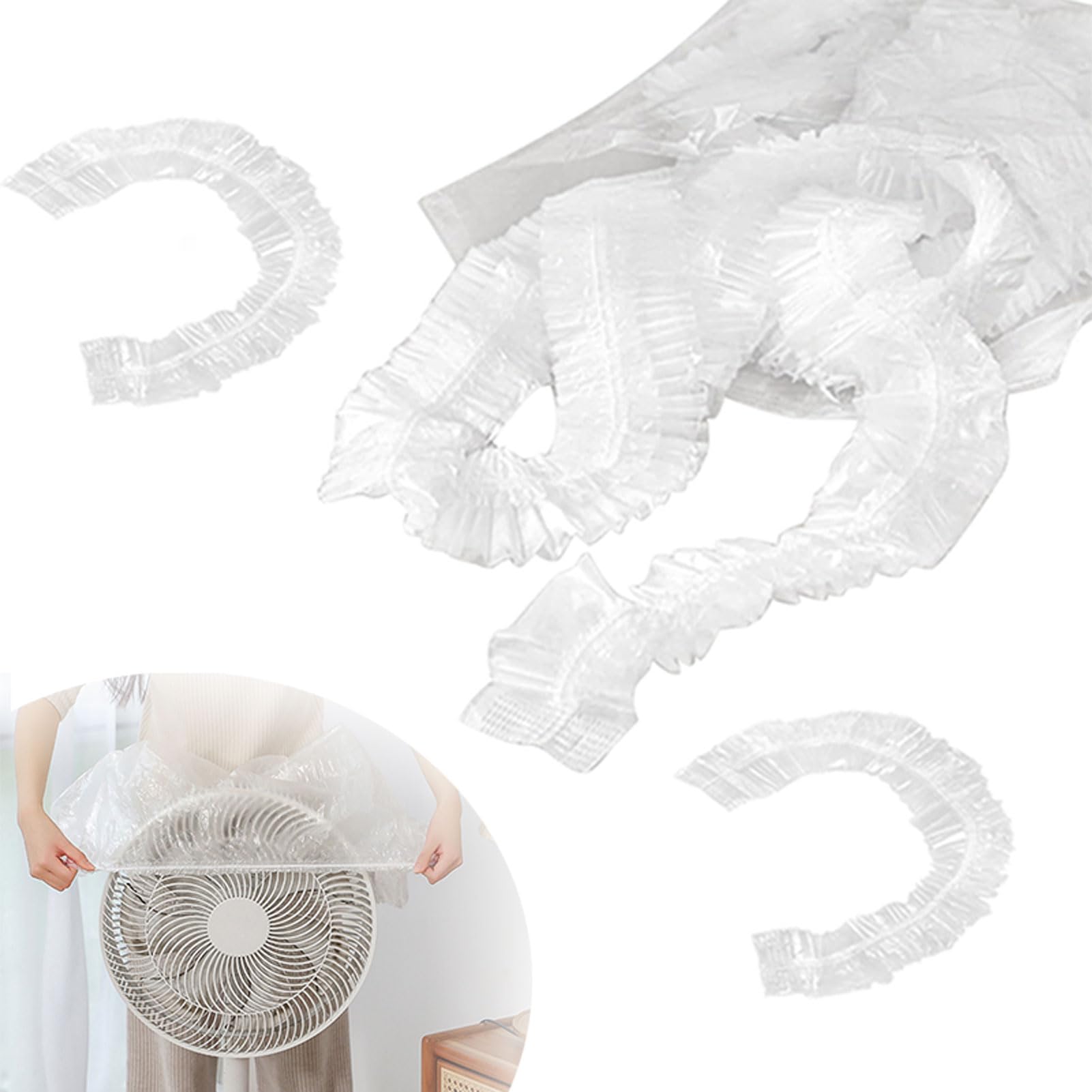 Ebbels Thickened Disposable Dust Cover, 50Pcs Clear Stretchable Kitchen Appliance Dust Cover, Reusable Universal Dustproof Protective Cover, For Small Appliance (60×70Cm)