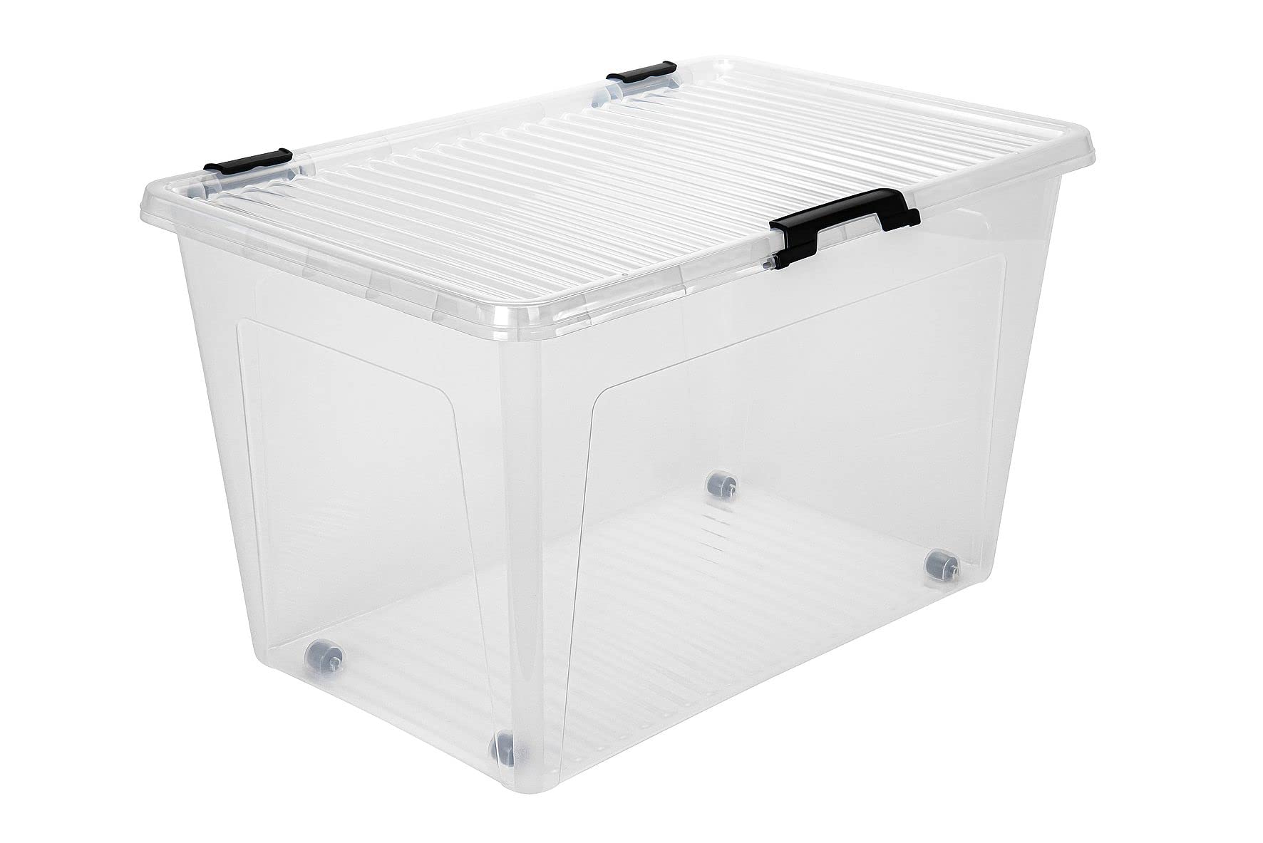 PLASTIC FORTE, Scatola portaoggetti trasparente, 16 litri, senza ruote PLASTIC FORTE, Scatola portaoggetti trasparente, 16 litri, senza ruote