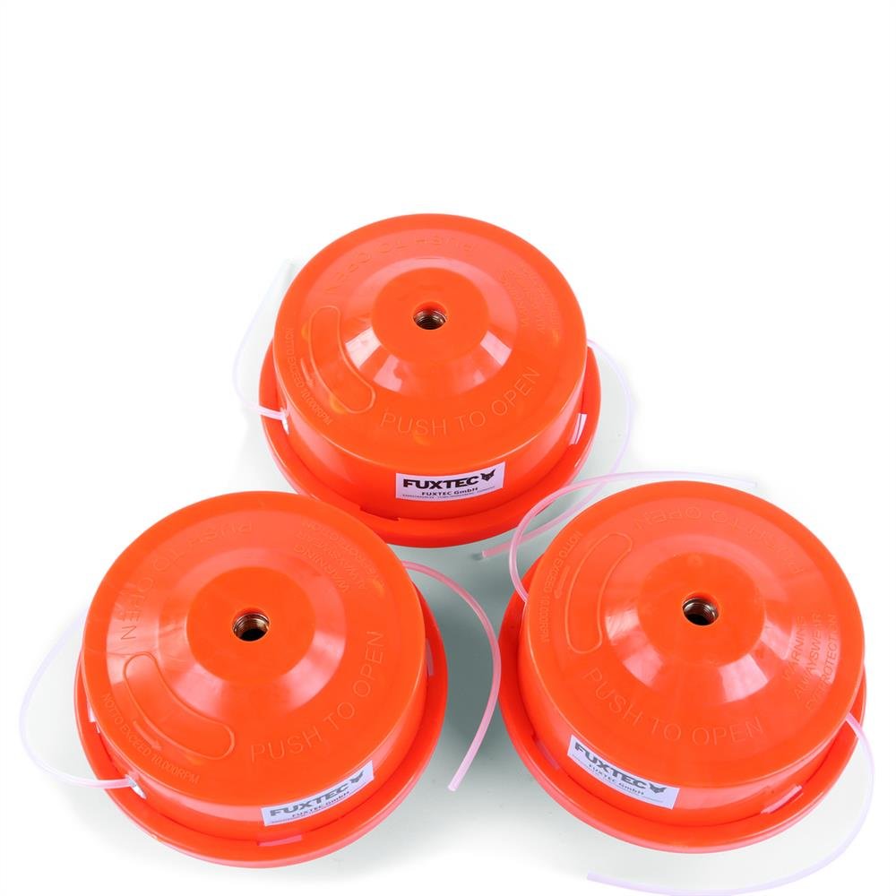 Bobina/testina doppio filetto 3 Pezzi nylon per decespugliatore FUXTEC