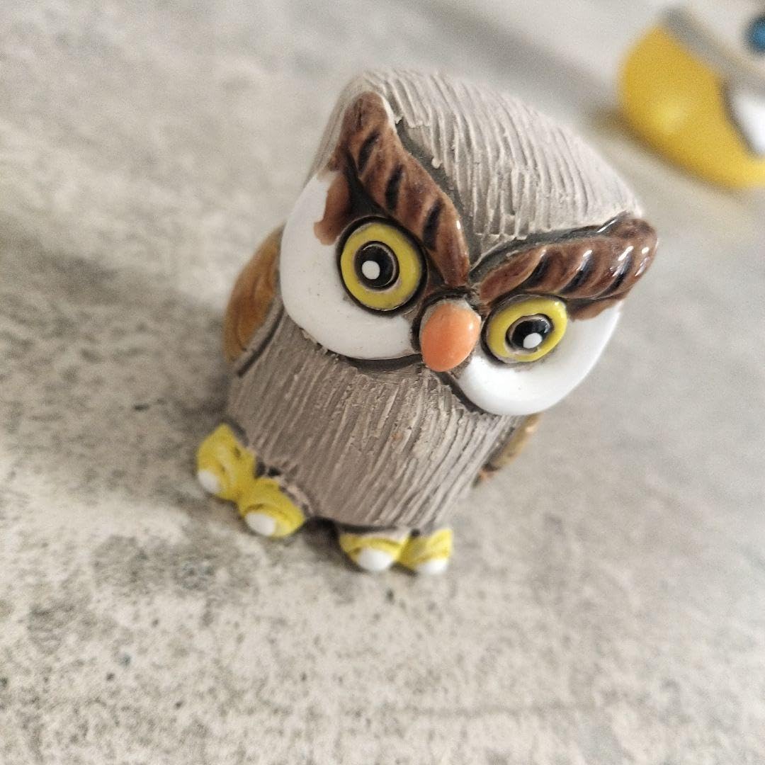 Amazon.co.jp: フクロウ 置物 笠間焼 陶器 ふくろう ミミズク 縁起物