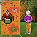 Tifeson Thanksgiving Games - Thanksgiving Bean Bag Toss Game with 3 Bean Bags for Kids Adults - Turkey Hanging Toss Game Banner Fall Thanksgivng Decorations Supplies