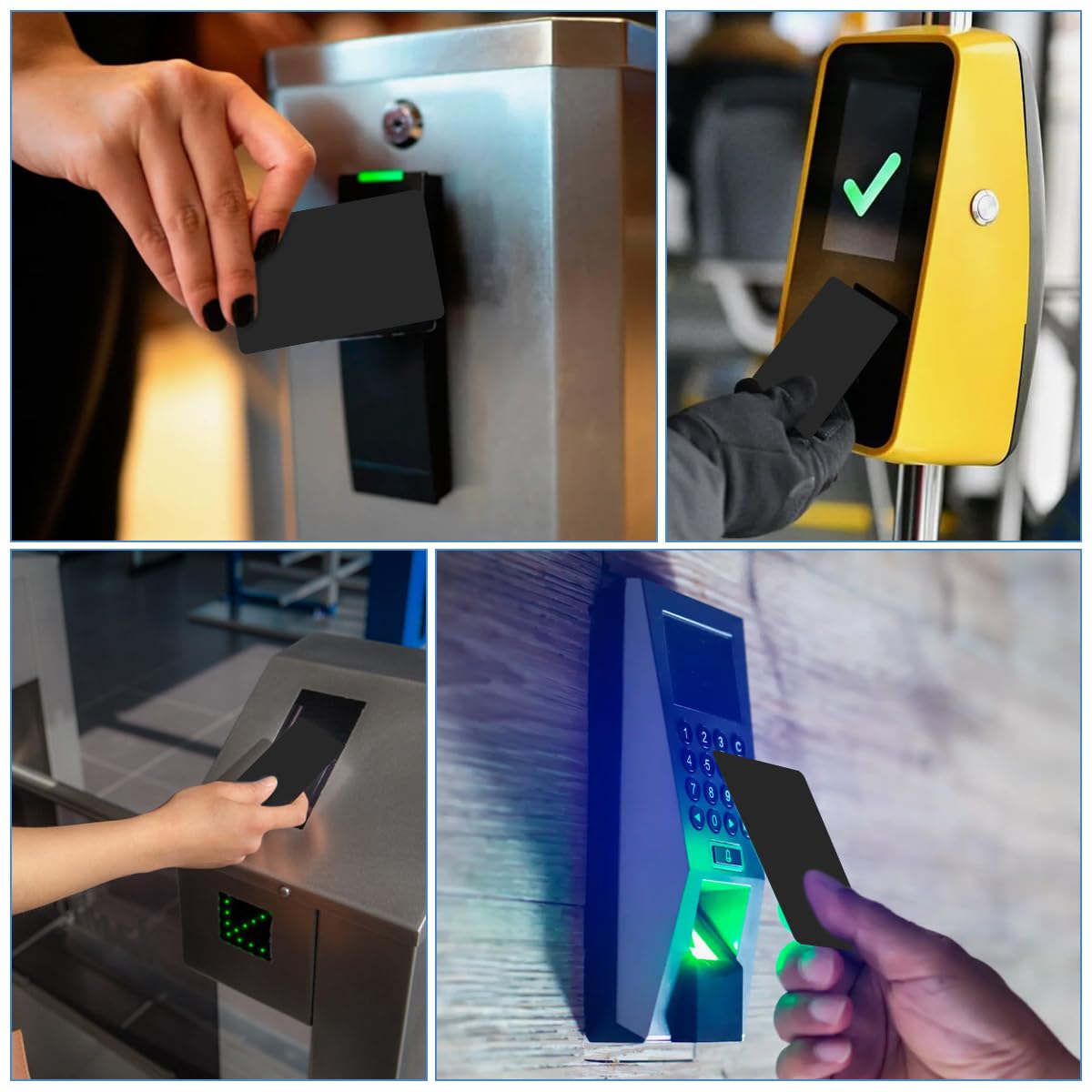 25 Stück NFC Karten Schwarz, Wiederbeschreibbar NFC Cards NTAG215, 504 Byte Speicher Programmierbar Chip Tag, Blanko Digitale Visitenkarte, Visitenkartenchip für Allen NFC Fähigen Mobilgeräten