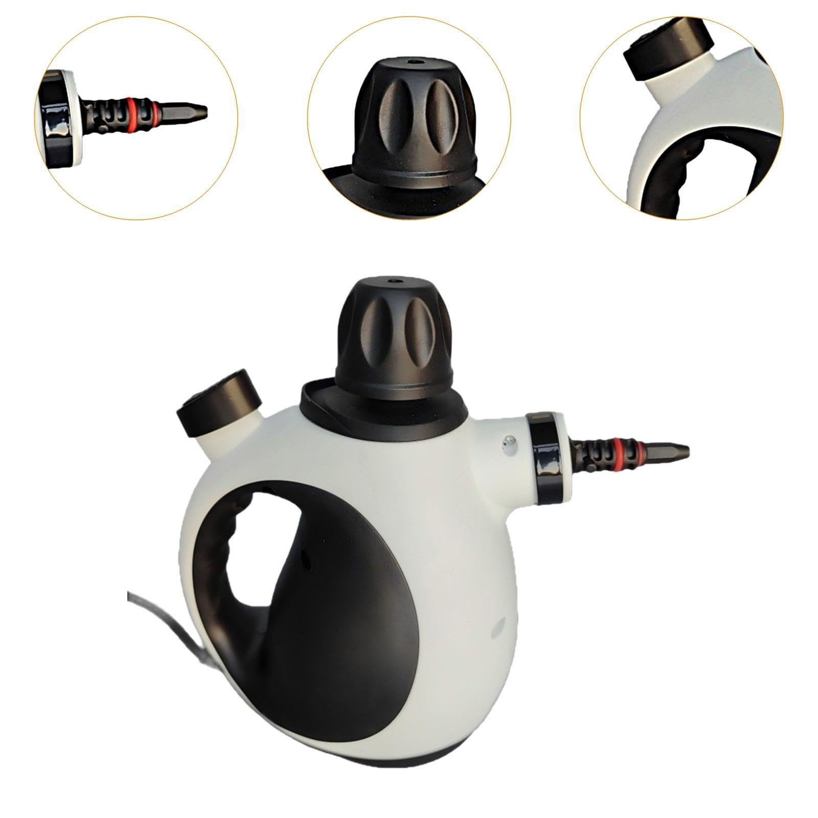 Potente Pulitore a Vapore Portatile con Design Ergonomico per Rimuovere Rapidamente Lo Sporco Ostinato da Tappeti E Tende. Adatto per
