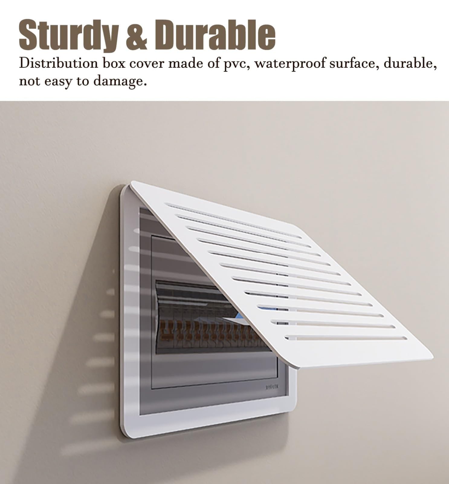 Tapa Contador Ligero Tapa De Cuadro Eléctrico, Tapa Contador Luz Decorativa Tapa Abatible Contadores Electricos Decorativos Electrical Panel Cover para Paneles De Disyuntores A,60 * 50cm