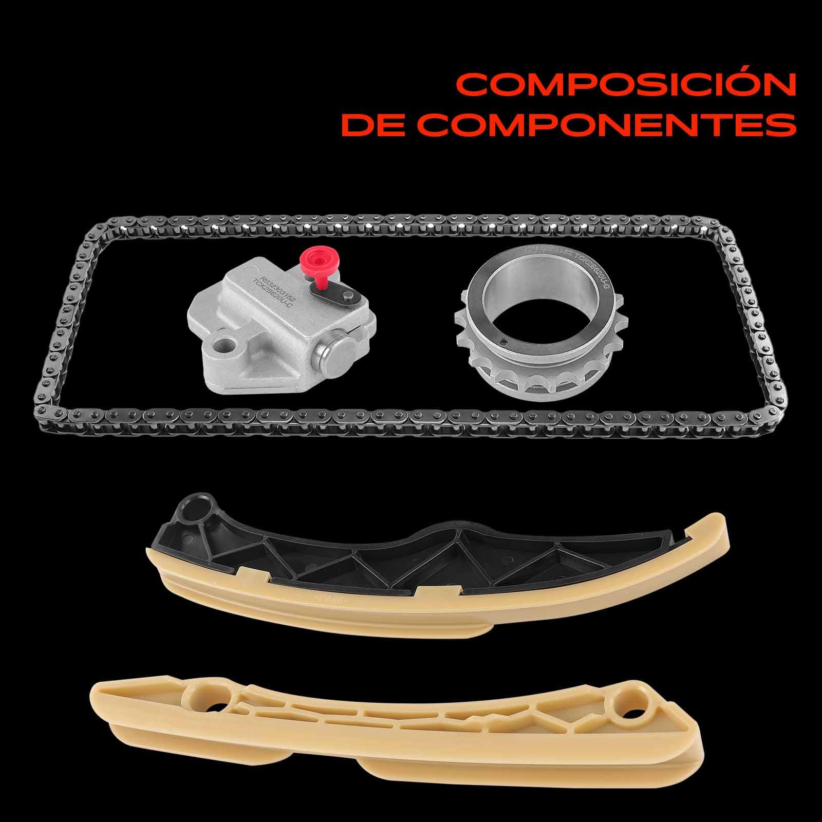 Frankberg Kit de cadena de distribución 24321-2B620 | Compatible con: i30 GD, Alma AM, iX35 EL ELH LM, Pro Cee'D JD, i40 CW VF, Sportage SL, Sportage QL QLE, Carens IV