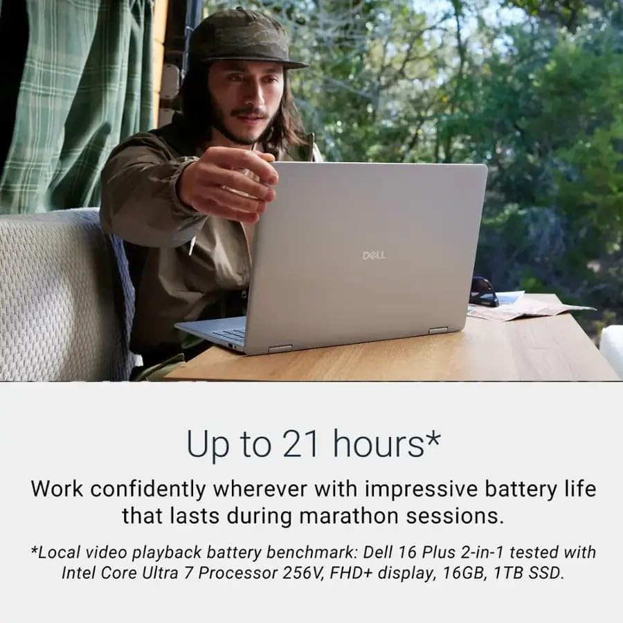 Dell 16 Plus 2-en-1 16" FHD+ Touchscreen Intel Core Ultra 7 miniatura 5