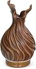 200ml Essential Oil Diffuser for Home, Wood Grain Cover Aromatherapy Diffuser, Cool Mist Humidifier with Safe Auto Shut-Off and 2 Mist Modes & 7 Color LED Night Lights for Office Room (VASE01)