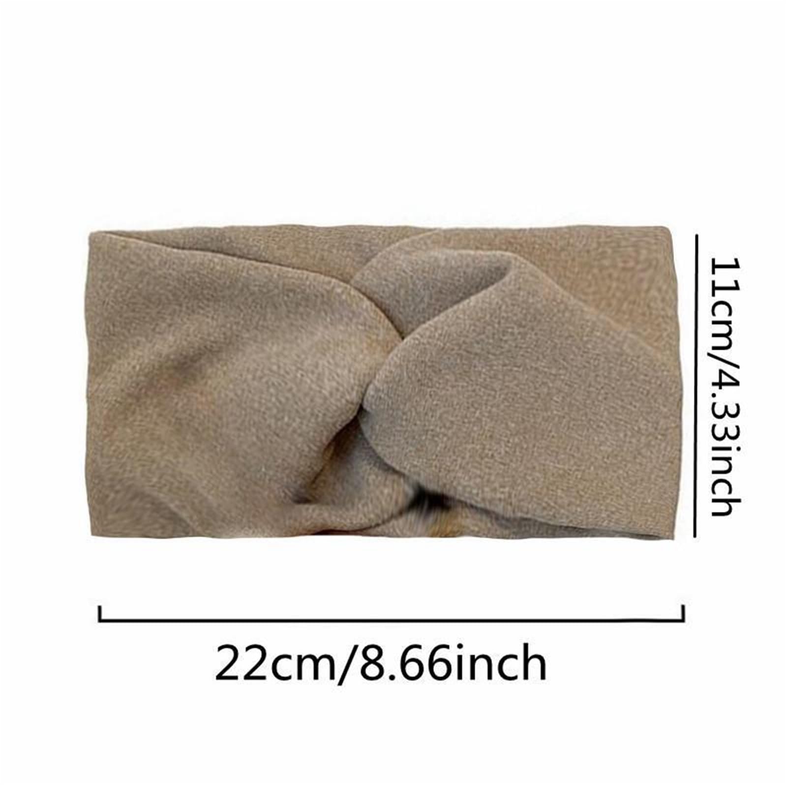 4 pz Fasce Larghe for Le Donne Elastico Croce Hairbands Morbido Turbante Headwrap Solido Bandana Fasciatura Testa Sciarpa Accessori for Capelli Per Donna(Purple)