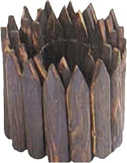 Roasted Natural Cedar Garden Fence Mini Connect