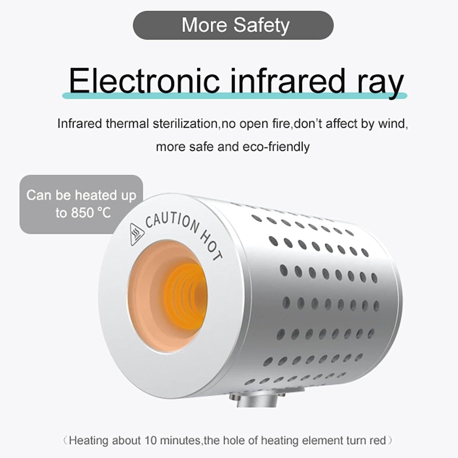 Autoclave esterilizador de bisturí infrarrojo, instrumento eficiente para micología con control preciso de temperatura de hasta 825 °C, ideal para inocular esterilización de bucle