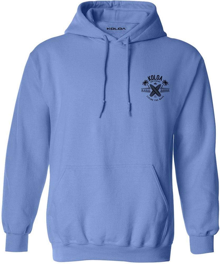Koloa Surf Mens Kauai Surfboards Logo Pullover Hoodie in Small-5X-Large