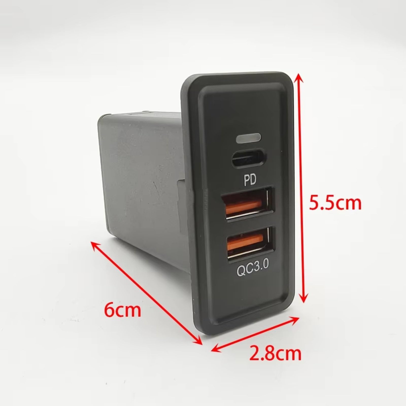 Centro Puerto USB Compatible Con SEAT Para Ibiza 2016 2017 Para Leon 2013-2017 12V Coche Rápido Para Cargador QC3.0 Teléfono Celular Interfaz Dual Interfaz USB AUX Coche