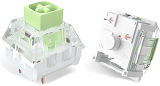 LTC Kailh x Box Switches Jade for Mechanical Gaming Keyboard DIY, 3pin Clicky RGB/SMD Waterproof MX Stem Switches with Switch Puller(30 Pcs, Jade)