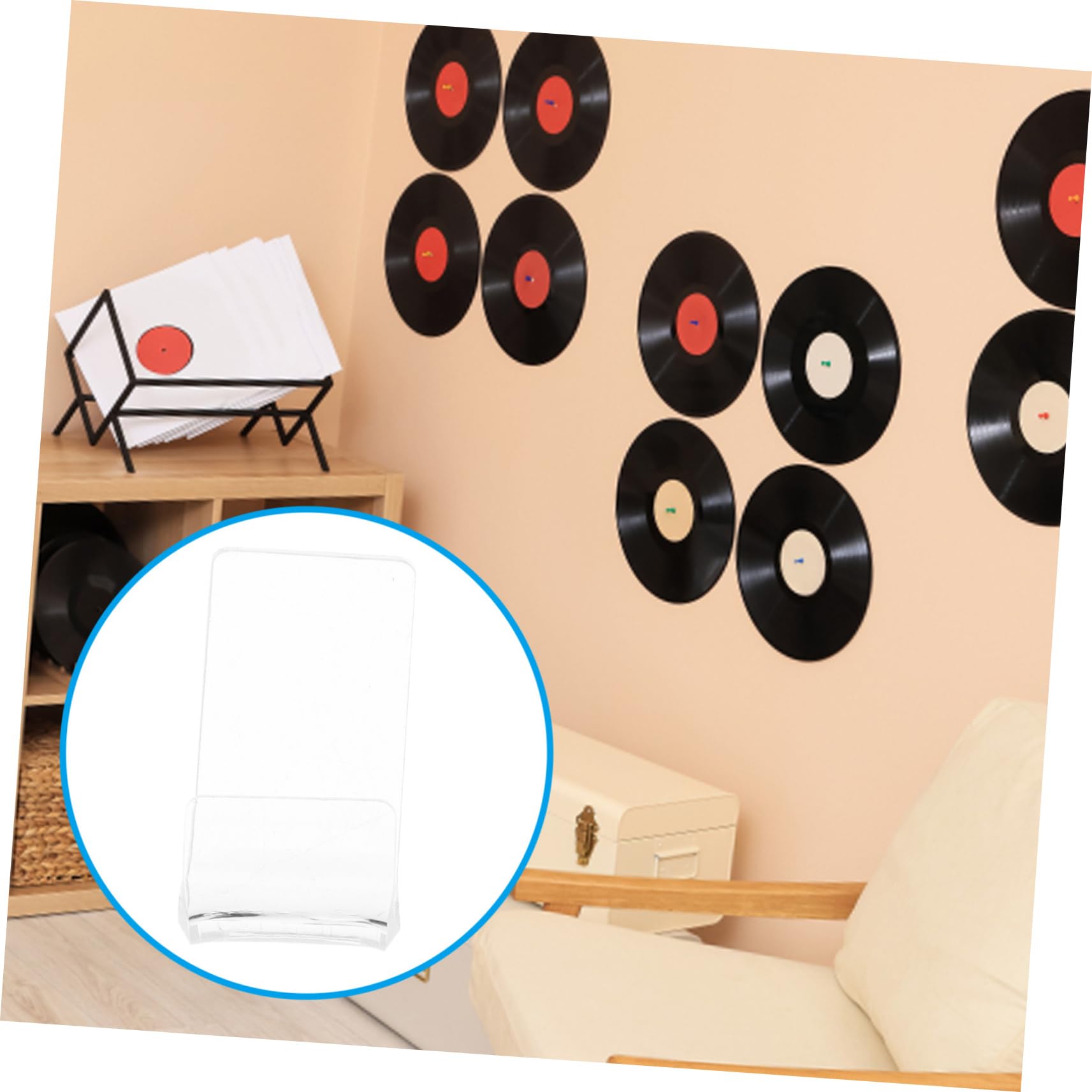 12 mensole da parete per dischi in vinile acrilico, eleganti espositori per album e foto, per decorare la casa, salvaspazio, per amanti della musica e collezionisti