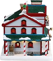 Vista 2 de Lemax 35075 Edificios iluminados en el País de las Maravillas de Santa: Santuario de Animales Árticos