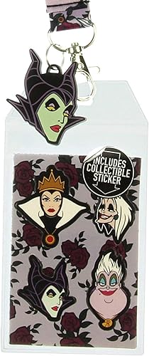 Miniatura 2 de Cordón de villanos de Disney con soporte para identificación y dije de goma