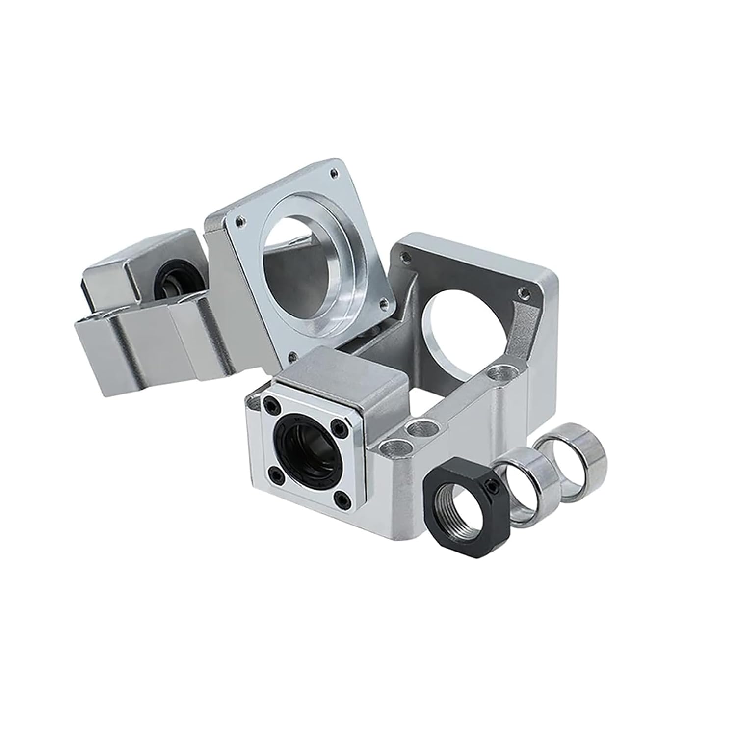1610 Linear Motion CNC Ball Screw with Anti Backlash Nut, Coavoo SFU1610 1000mm / 39.37 inch 16mm Ballscrew + BK12 BF12 Bearing End Support + Coupler + Nut Housing + Motor Mount for Nema 23 Stepper