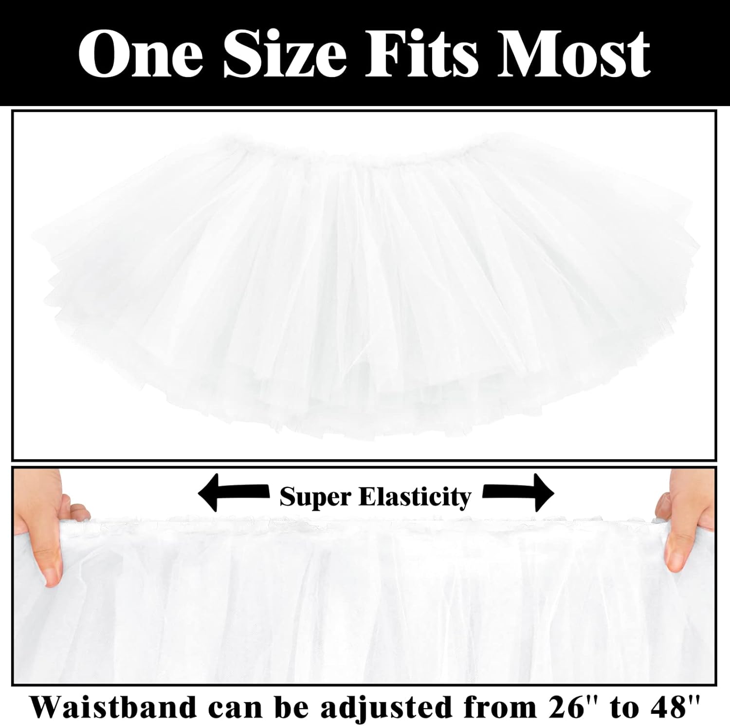 Tutus for Women 5 Layered Adult Tutu Skirts for Women Halloween Tutu for Womens 80s Costume Womens Fully Skirt Tulle Skirt - Image 5