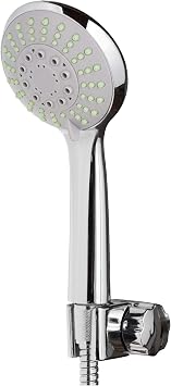 PULSE ShowerSpas 1030 Lahaina ShowerSpa Panel with 9.5 Rain Showerhead, 8 Dual-Function Body Spray Jets, 5-Function Hand Shower, Tub Spout and Glass Shelf, Soft-White with Silver Anodized Aluminum