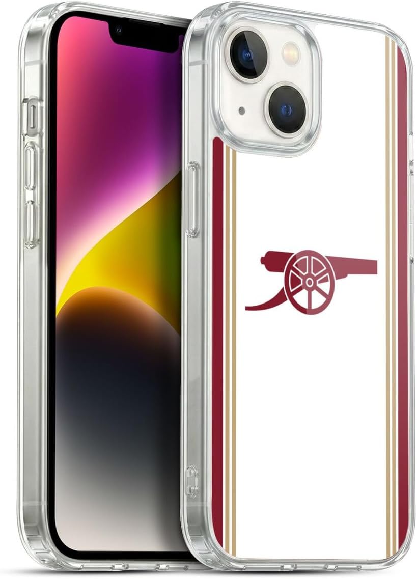 Head Case Designs Officially Licensed Arsenal FC Third 2025/26 Kit Gel Case [Military Grade Protection] Compatible with Apple iPhone 14