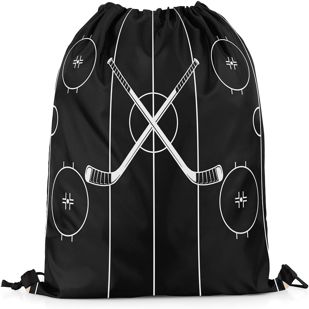 Castle Fairy Golf Sports Waterproof Drawstring Bag,Modern Ball Gaming Backpack for Shopping Travelling,Simple Dark Grey Sackpacks Gym Pack