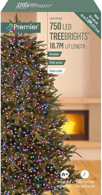 Premier 750 Rainbow Led Indoor and Outdoor Multi-Action Treebrights with Timer
