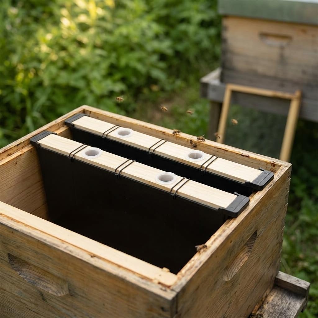 LIFKOME 2 Pack Beehive Frame Feeder 4L Hive Watering Station for Beekeeping image 5