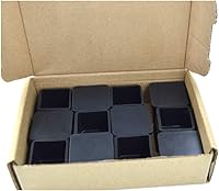 Vista 6 de 1 pulgada x 1 pulgada pies cuadrados de goma para muebles, mesa, silla, patas de pies, protectores de suelo para patas de silla, protector de piso