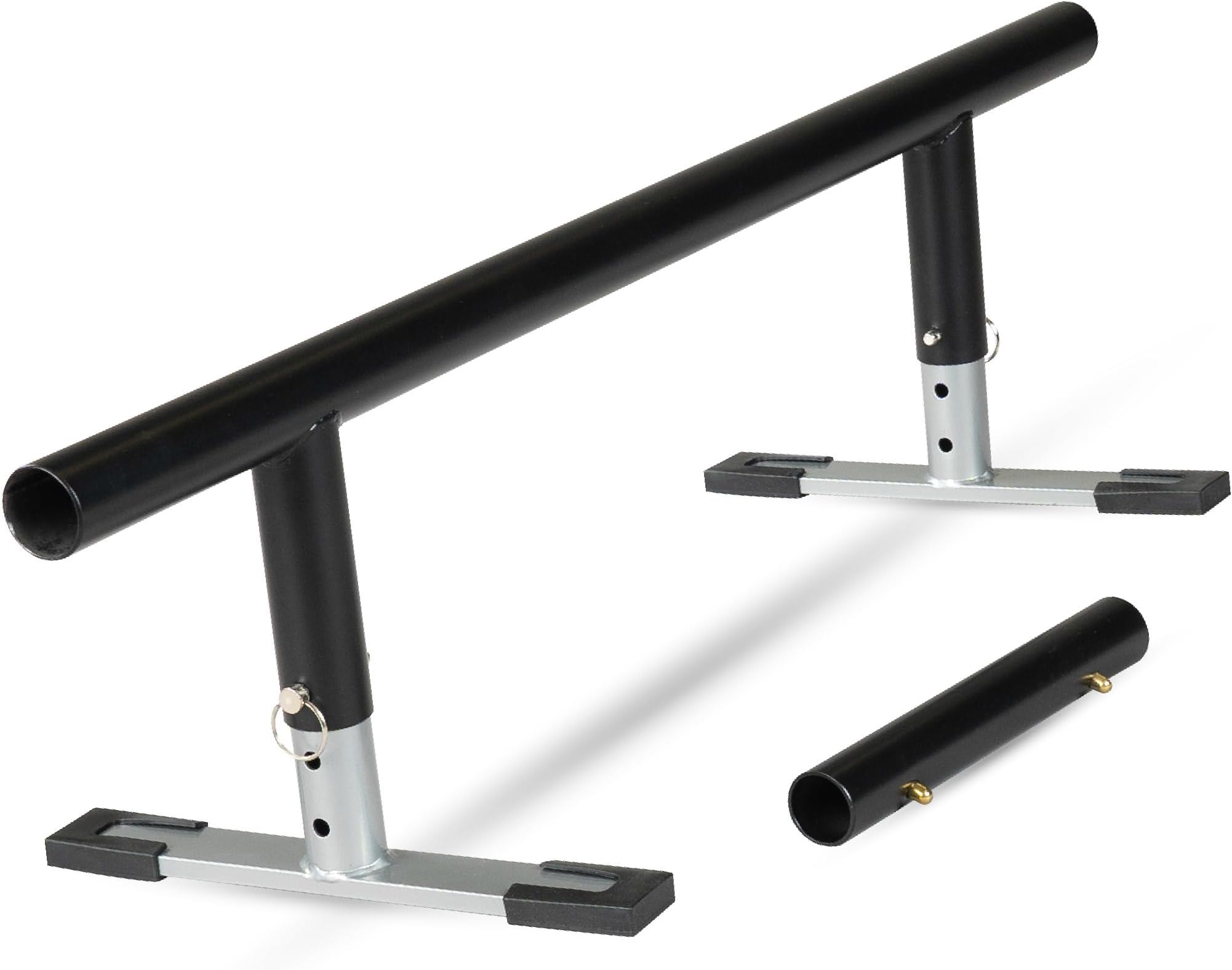 Rail Extension Kit for Flat Bar Skate Rail โ Heavy Duty Durable Round Skateboard Pro Scooter or Inline Skate - Adjustable Height
