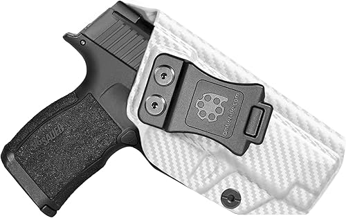 Amberide IWB & OWB KYDEX Holster Fit Pistola Sig Sauer P365XL, dentro fuera de la cintura de transporte oculto, inclinación ajustable y retención