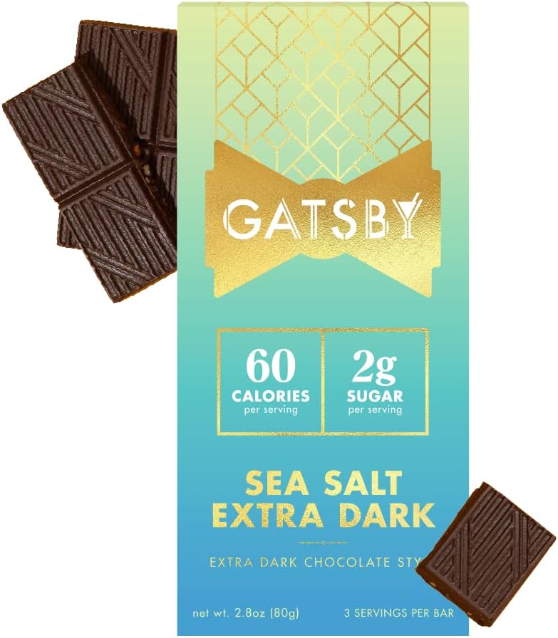 Gatsby Sea Salt Extra Dark Chocolate Bar