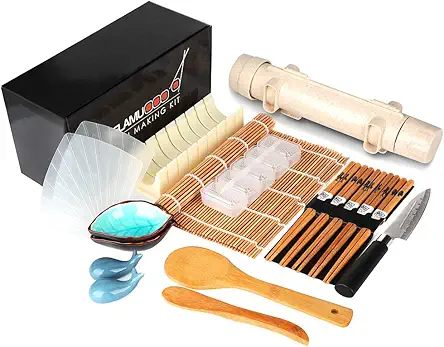 Delamu Sushi Making Kit, 20 in 1 Bazooka...