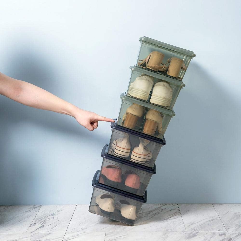 Stacked Anncus storage boxes demonstrating stability