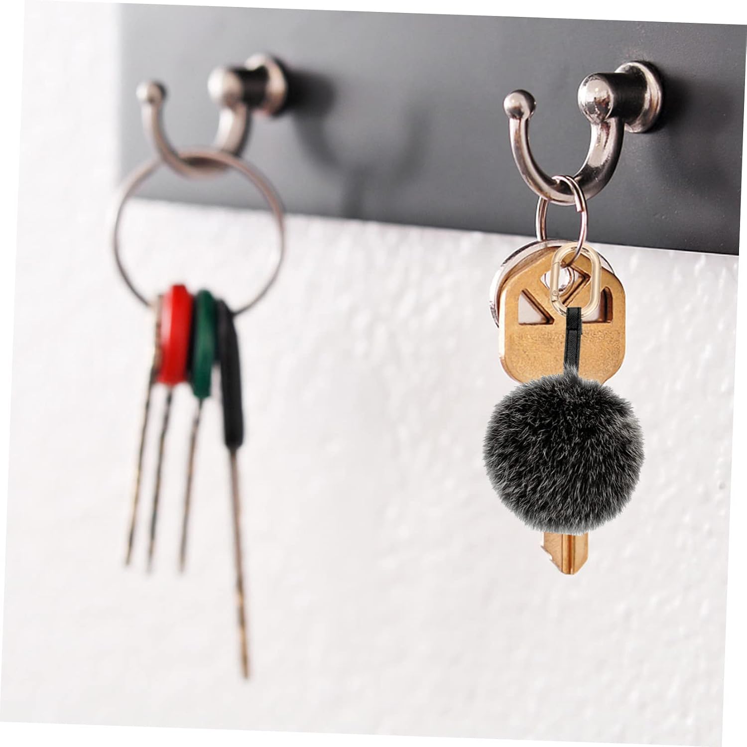6pcs Spring Snap Hooks Keyring Zinc Alloy Spring Clip Hooks for Outdoor Indoor Use