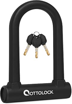 OTTOLOCK Sidekick Compact U-Lock, Black