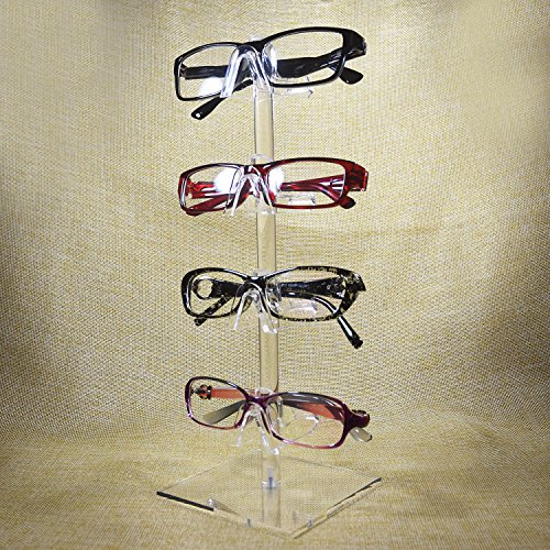 Mooca 2 Set Piece Acrylic Eyeglasses Frame Riser Display Stand Sunglasses Rack Sunglasses Rack Holder Acrylic Eyewear Display (4 Frames For Each Holder) #TOP2