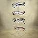 MOOCA 2-Piece Premium Acrylic Eyeglasses Frame Riser Display Stand, Sunglasses Rack ,Sunglasses Rack Holder, Acrylic Eyewear Display, 4 Frames for Each Holder