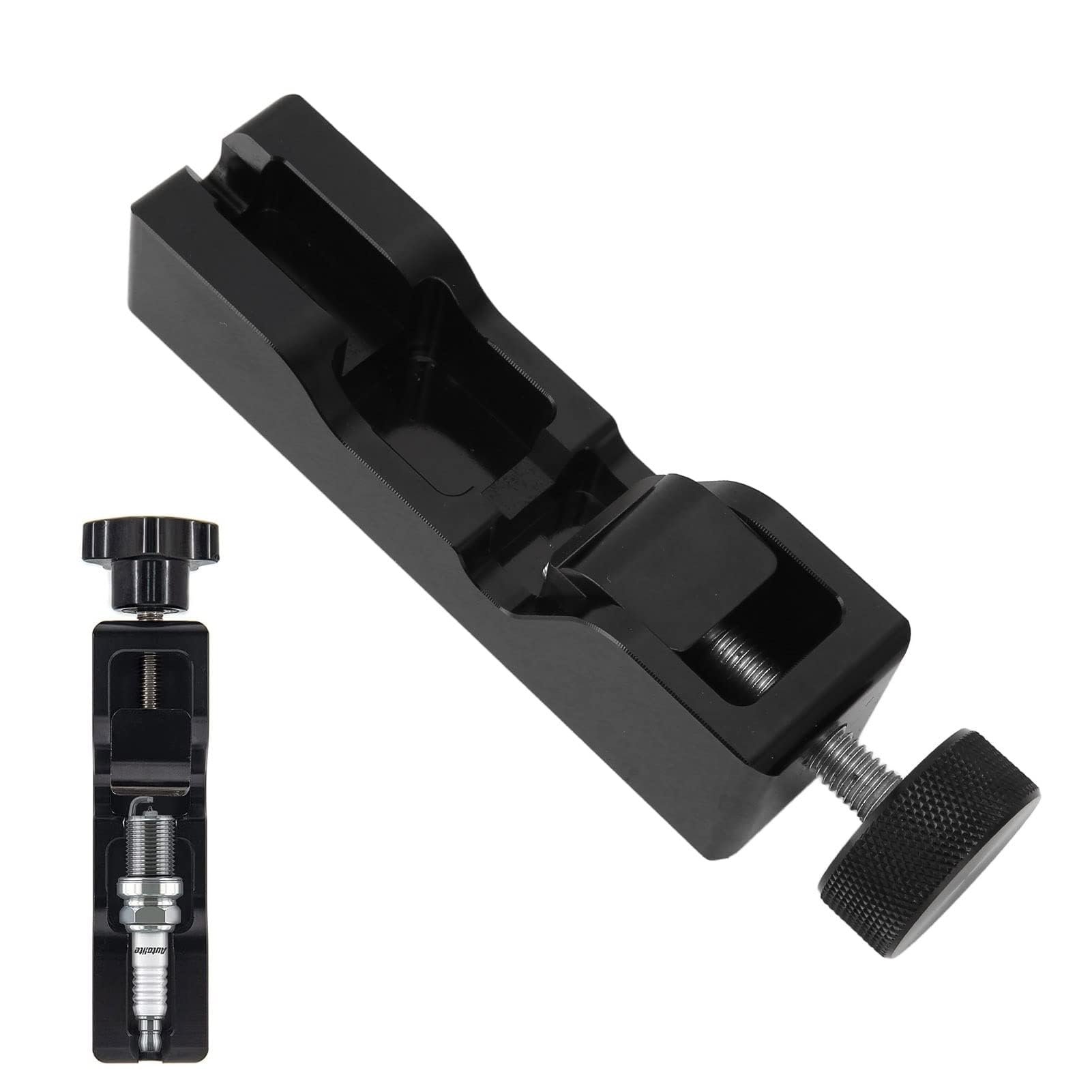 Narzędzie do Szczeliny świecy Zapłonowej, Narzędzie do Szczeliny świecy Zapłonowej Uniwersalne Metalowe Czarne Stałe Suwmiarki Szczelinowe do 10mm 12mm 14mm 16mm