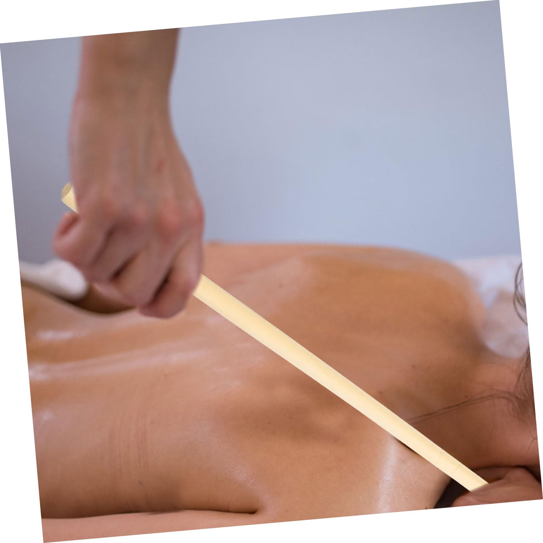 BESTYASH 4 Piezas Palo De Masaje De Bambú. Drenaje Cuerpo Palo De Masaje De Espalda Espinilla Rodillo Muscular Músculo Becerro Palos Esculpiendo Interior Reflexología Rodillos Caqui