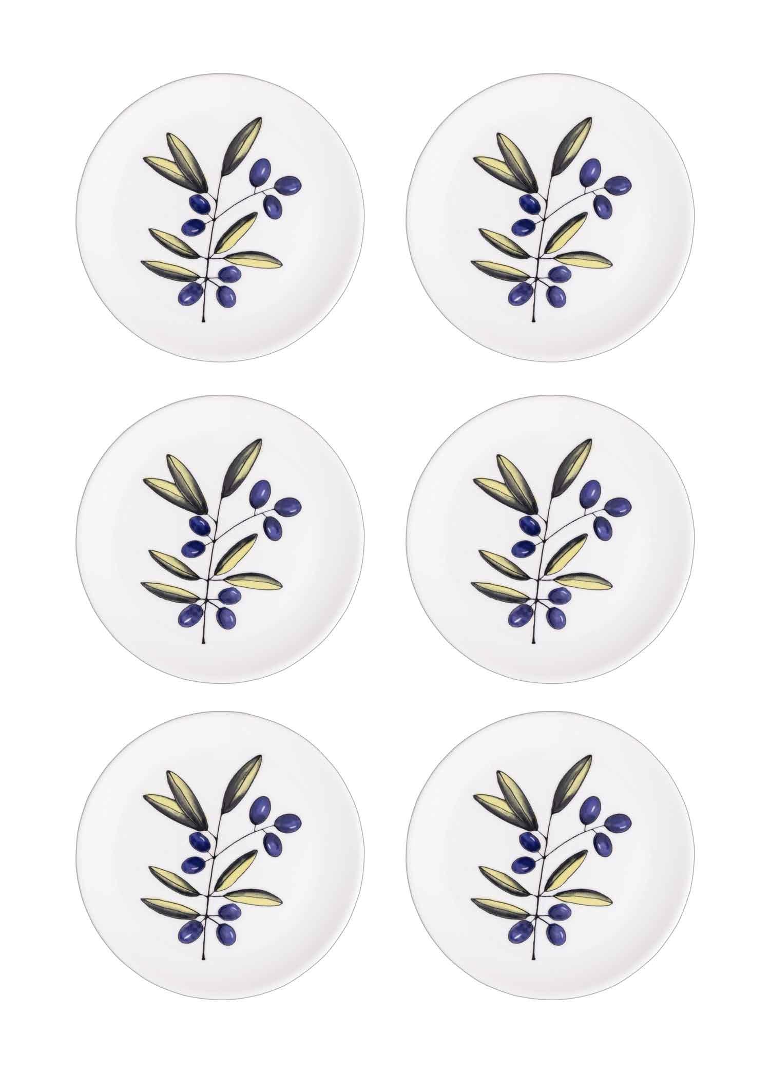 [marka] Olivos Pasta Tabağı 6lı Set 19 cm OVS0001
