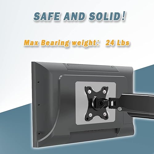 Miniatura 3 de Adaptador universal de montaje VESA para monitor no VESA de 13 a 27 pulgadas Monitores de computadora Tabletas iPad VESA Soporte de brazo de montaje