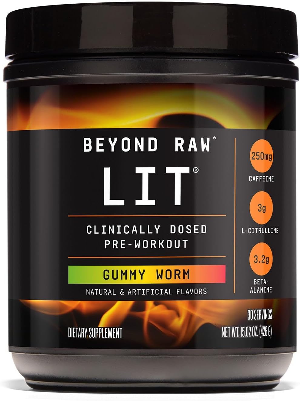 LIT - Gummy Worm, NET WT 14.56 oz (412.8G)
