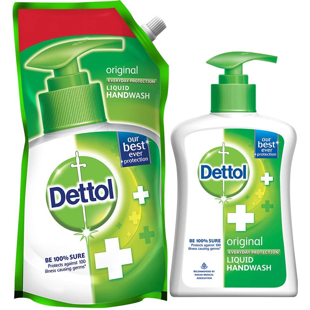 Dettol Liquid Handwash Refill Pouch, Original- 750ml + Dettol Liquid Handwash Pump, Original- 200ml-image-18