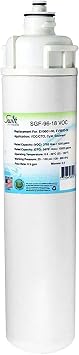 SGF-96-18 VOC Replacement water filter for Everpure EV9601-00, EV9600-00 by Swift Green Filters 1Pack, White