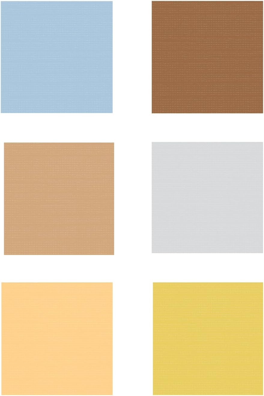 DCWV Cardstock Stack, Match Makers Neutrals, 58 Sheets, 12 x 12 inches, Black