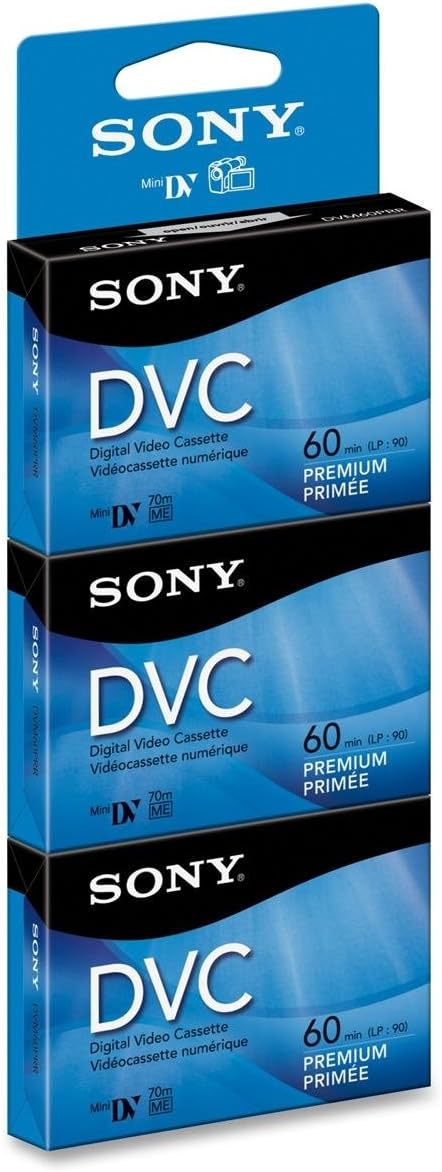 Sony DVM60PRR/3 60-Minute DVC Tape Hang Tab