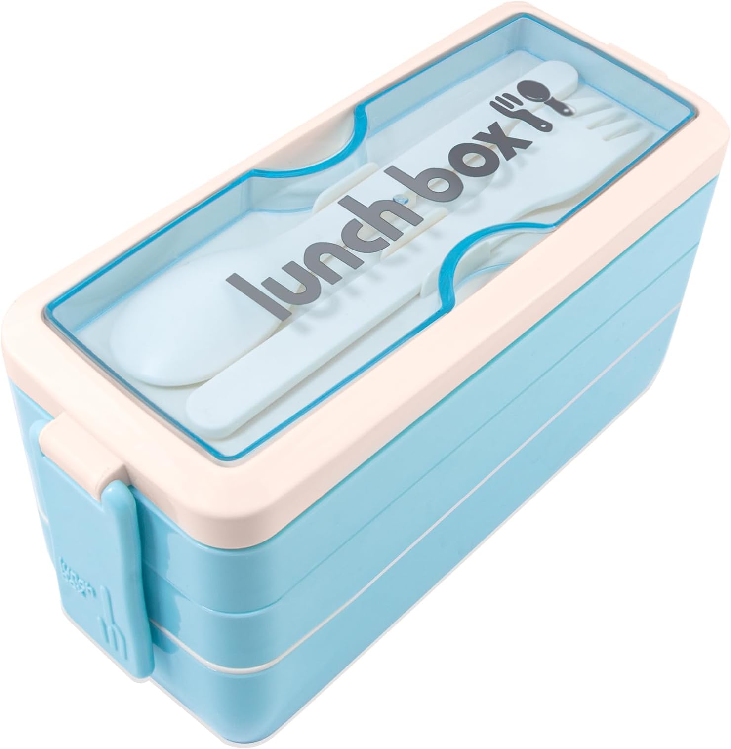 Bento Box Lunch Box, 3 Layers Stackable Lunch Containers with Compartments - Leakproof Meal Prep Containers